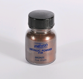 MEHRON pigment pudr na tělo - metalická BRONZOVÁ hnědá powder 22g