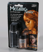 MEHRON pigment pudr na tělo - metalická ZLATÁ žlutá powder 5g + mixing liquid 30 ml
