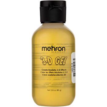 MEHRON 3-D gel - lepící želatina pro obličej a tělo - 60ml CLEAR odstín