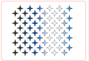 Šablona povrchy STARS hvězdy I. 100x140 mm 1x Artheaven Foil