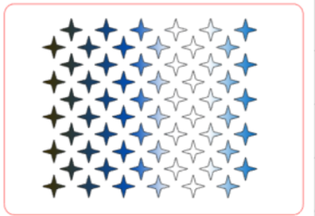 Šablona povrchy STARS hvězdy I. 100x140 mm 1x Artheaven Foil