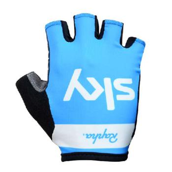 Cyklistické rukavice SKY - světle modré