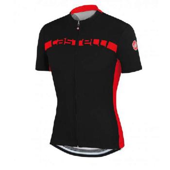 Cyklistický dres Castelli černočervený