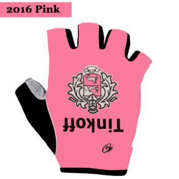 Cyklistické rukavice Tinkoff 2016 - růžové