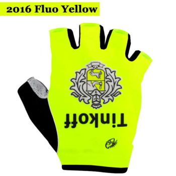 Cyklistické rukavice Tinkoff 2016 - fosforově žluté