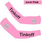 Návleky na ruce Tinkoff 2016 - fosforově růžové