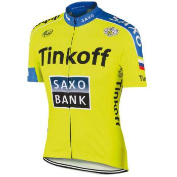 Cyklistický dres Tinkoff Saxo - žlutý